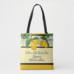 Wenn das Leben dir Zitronen gibt Gelber Amalfi-S Tasche