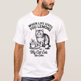 Wenn das Leben dir Zitronen gibt, isst meine Katze T-Shirt