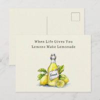 Wenn das Leben dir Zitronen gibt, mach Limonade