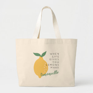 Wenn das Leben dir Zitronen gibt, mach Limoncello Jumbo Stoffbeutel