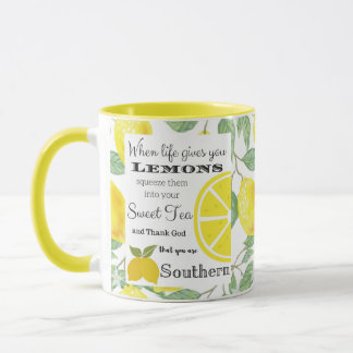 Wenn das Leben dir Zitronen gibt Southern Humor Tasse