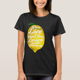 Wenn das Leben einem Lemon Veganismus Bio Ernährun T-Shirt