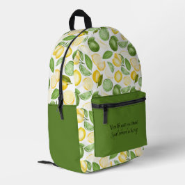 Wenn das Leben einem Lemons Humorvoll macht Bedruckter Rucksack