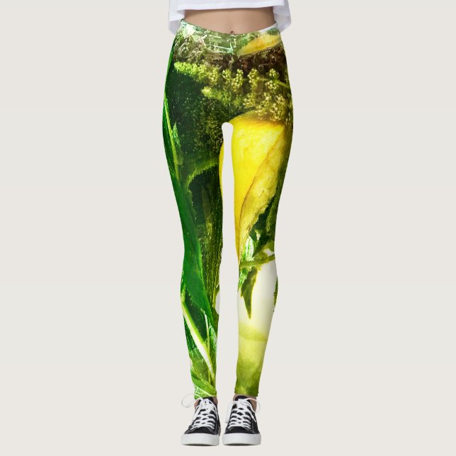 Wenn das Leben einem Zitronen gibt Leggings (Vorderseite)
