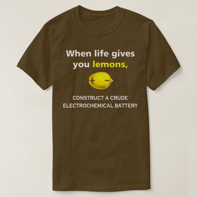 Wenn das Leben einem Zitronen gibt T-Shirt (Design vorne)