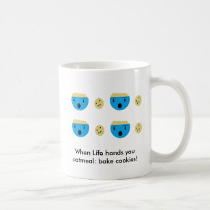 Wenn das Leben Ihnen Haferflocken gibt: Backkost Kaffeetasse