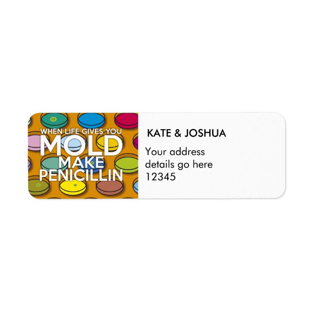 WENN DAS LEBEN IHNEN MOLD Science Joke verleiht (Vorne)