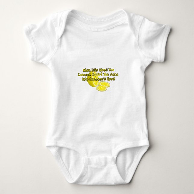 Wenn das Leben Ihnen Zitronen gibt Baby Strampler (Vorderseite)