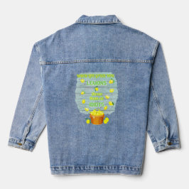 Wenn das Leben Ihnen Zitronen gibt, lustige, einzi Jeansjacke