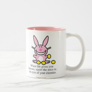 Wenn das Leben Ihnen Zitronen gibt Zweifarbige Tasse