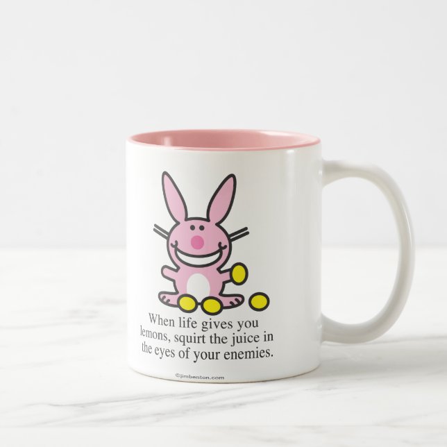 Wenn das Leben Ihnen Zitronen gibt Zweifarbige Tasse (Rechts)