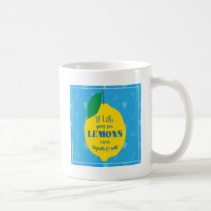 Wenn das Leben Ihnen Zitronen, ZupackenTequila und Kaffeetasse