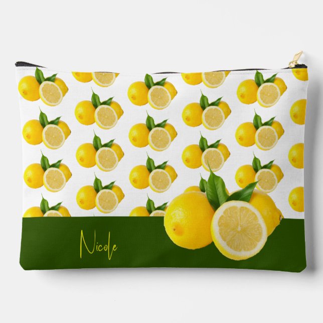Wenn das Leben Lemons großen Accessoires-Beutel gi Zubehörtasche (Rückseite)