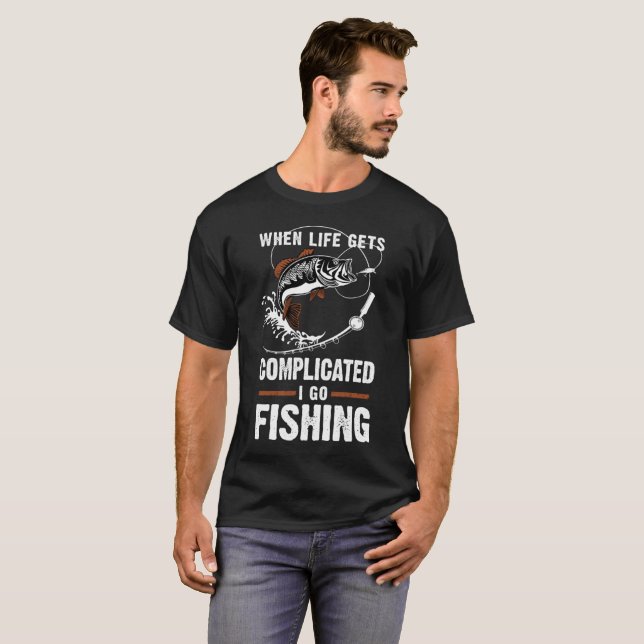 Wenn das Leben schwierig mich erhält, gehen Sie, T T-Shirt (Vorne ganz)