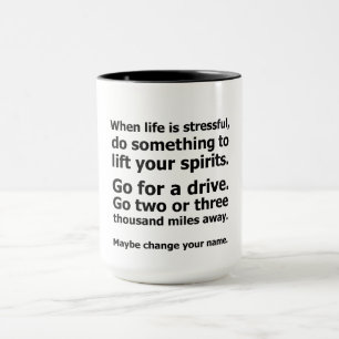 Wenn das Leben stressig ist Tasse