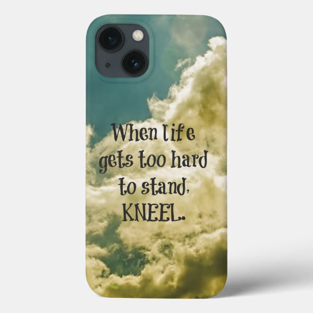 Wenn das Leben zu schwer zu ertragen ist, Kneel Zi Case-Mate iPhone Hülle (Rückseite)