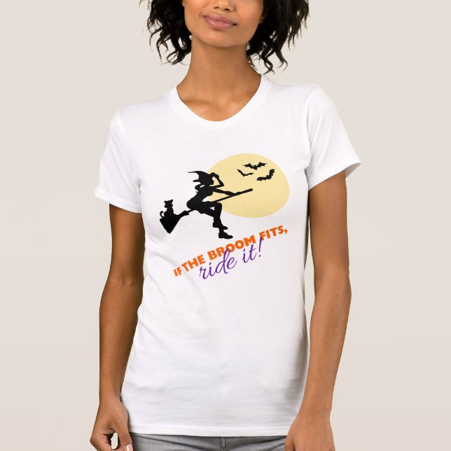 Wenn das Zimmer passt, fahren Sie es Halloween-Fra T-Shirt (Vorderseite)