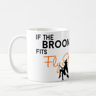 Wenn der Besen passt, fliegen Sie ihn Kaffeetasse