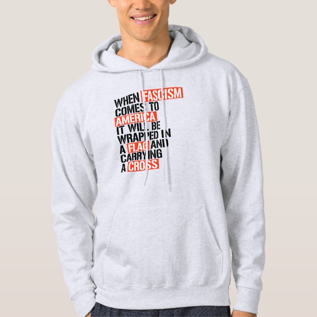 Wenn der Faschismus in Amerika kommt Hoodie (Vorderseite)