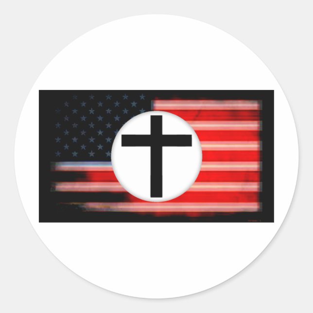 wenn der Faschismus in Amerika kommt Runder Aufkleber (Vorderseite)