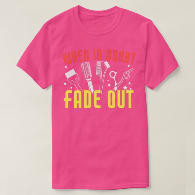Wenn der Funny Friseur im Zweifelsfall herauskam T-Shirt (Design vorne)
