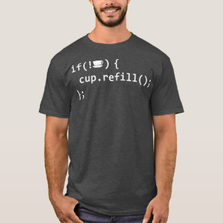 Wenn der Kaffee leer dann wieder füllen Cup Spaß I T-Shirt