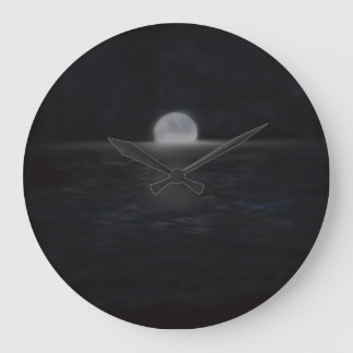 Wenn der Mond dein Auge trifft Große Wanduhr