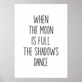 Wenn der Mond voll ist Poster