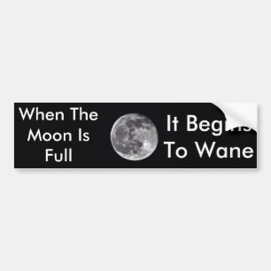 Wenn der Mond voller Autoaufkleber ist