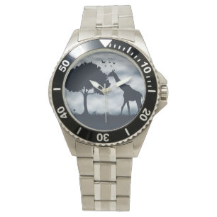 Wenn der Mond zur Giraffe flüstert Armbanduhr