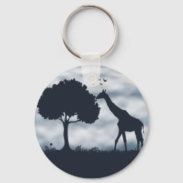 Wenn der Mond zur Giraffe flüstert Schlüsselanhänger
