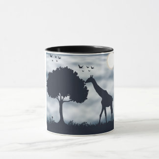 Wenn der Mond zur Giraffe flüstert Tasse