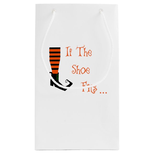 Wenn der Schuh Halloween-Geschenktasche passt Kleine Geschenktüte (Rückseite)