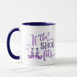 Wenn der Schuh Hexenschuhe und Socken zu Halloween Tasse