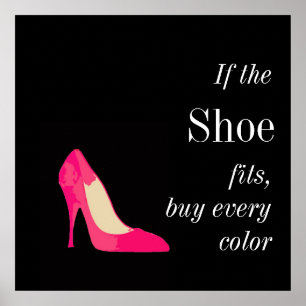 wenn der Schuh Plakat passt