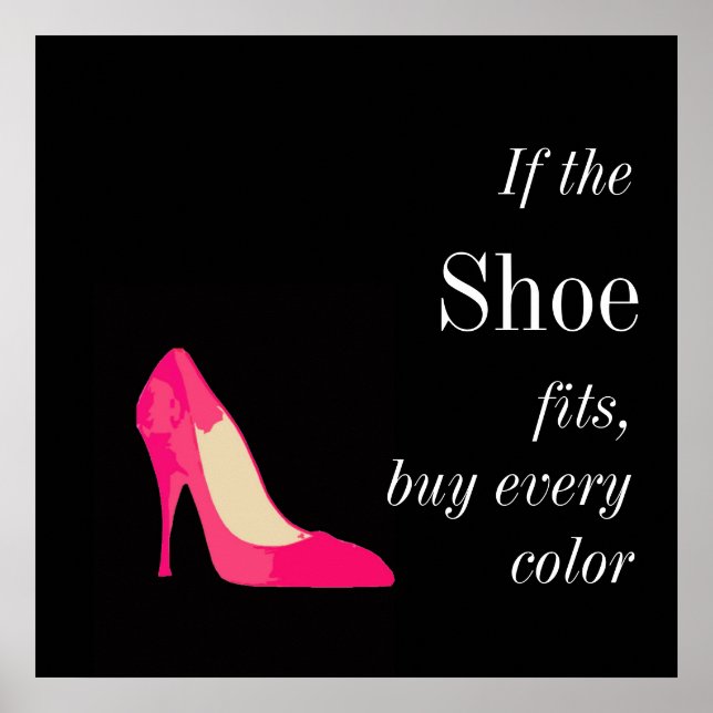 wenn der Schuh Poster passt (Vorne)