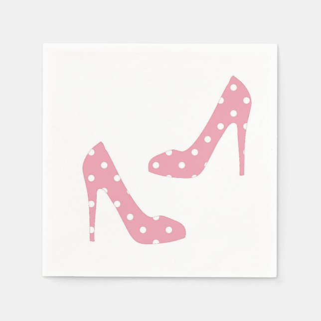 Wenn der Schuh rosa Neapel passt Serviette (Vorderseite)