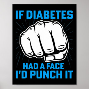Wenn Diabetes ein Gesicht hatte, würde ich es Diab Poster