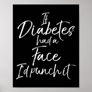 Wenn Diabetes ein Gesicht hätte, würde ich es mit Poster