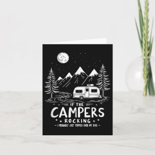 Wenn die Campers Rocking - Crazy Hund Lover für lu Karte