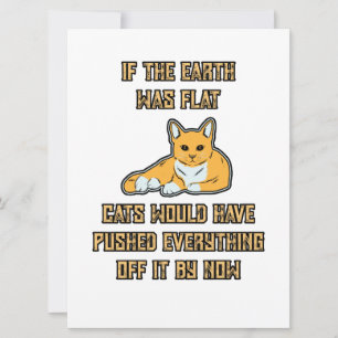 Wenn die Erde flache Katzen wäre, streichen Sie al Save The Date
