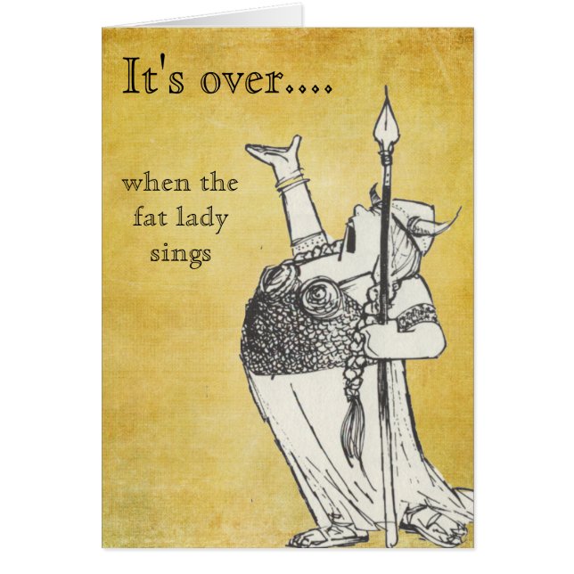 Wenn die fette Dame Sings (Vorne)