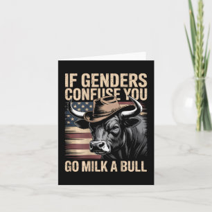 Wenn die Geschlechter Sie verwirren Milch zu gehen Karte