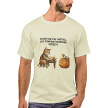 wenn die Katze den Kürbis beschreibt, flüstert sie