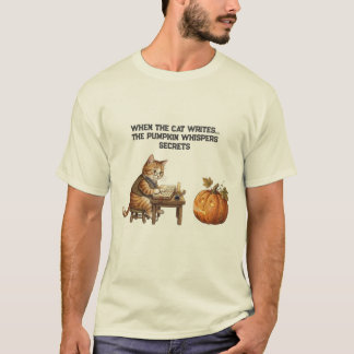 wenn die Katze den Kürbis beschreibt, flüstert sie T-Shirt