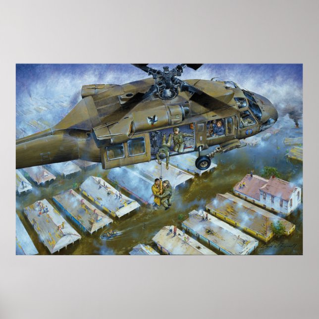 Wenn die Levees Broke von David Russell Poster (Vorne)