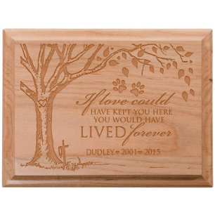 Wenn die Liebe Rette Sie Maple Hardwood Wall Plaqu