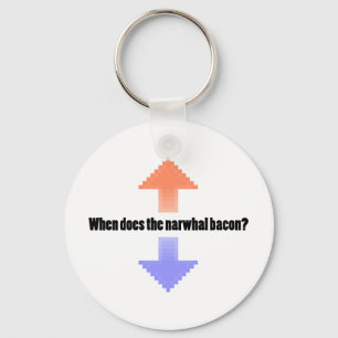 Wenn die Narwhal Speck Upvote Reddit Frage tut Schlüsselanhänger