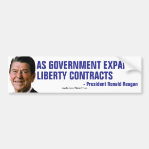 Wenn die Regierung Liberty Contracts ausweitet Autoaufkleber