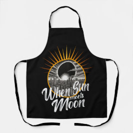 Wenn die Sonne Mond trifft, Schwarz und Weiß Schürze